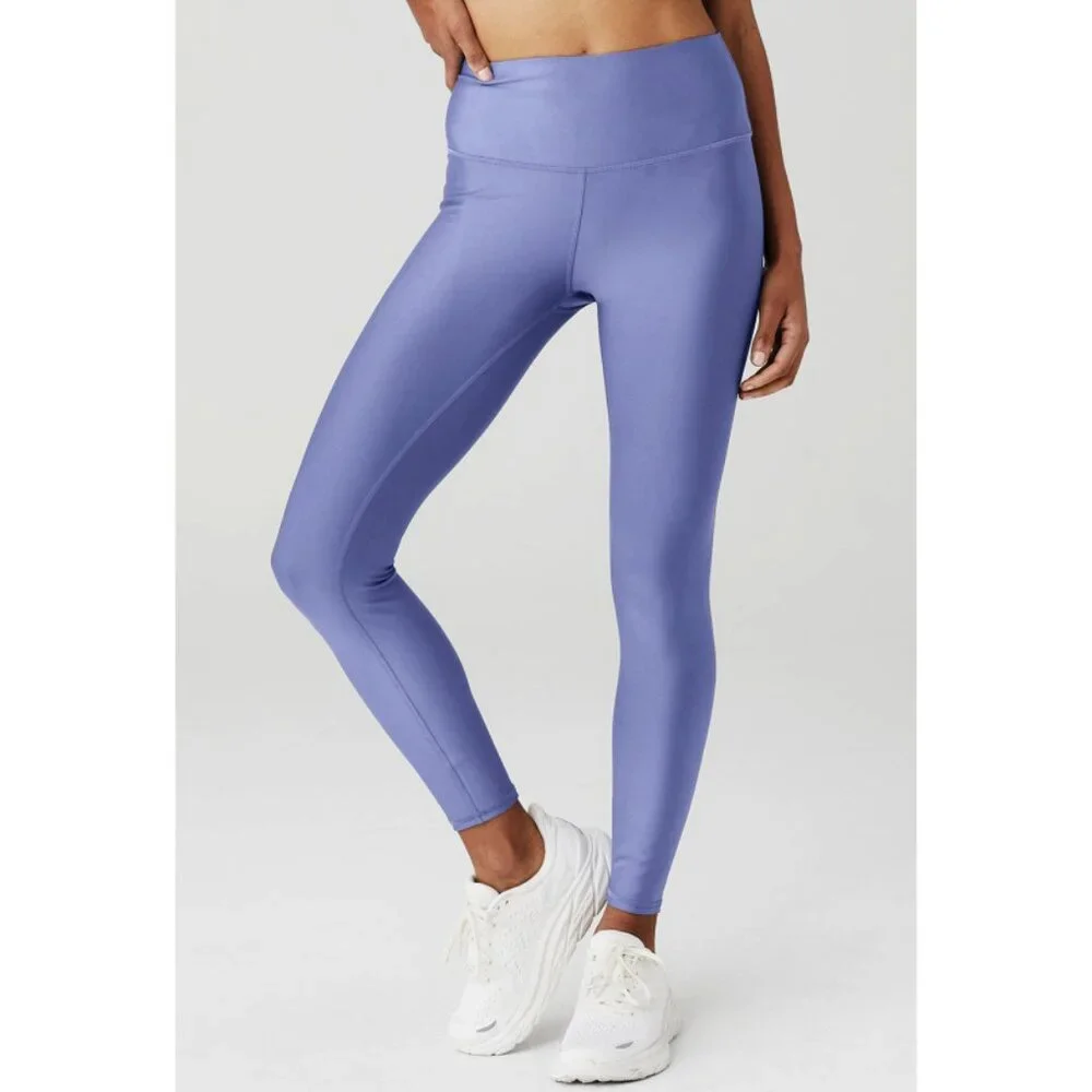 Alo 7/8 High-Waist Airlift Leggings Infinity Blue Hi-Rise Waisted Tights Skinny